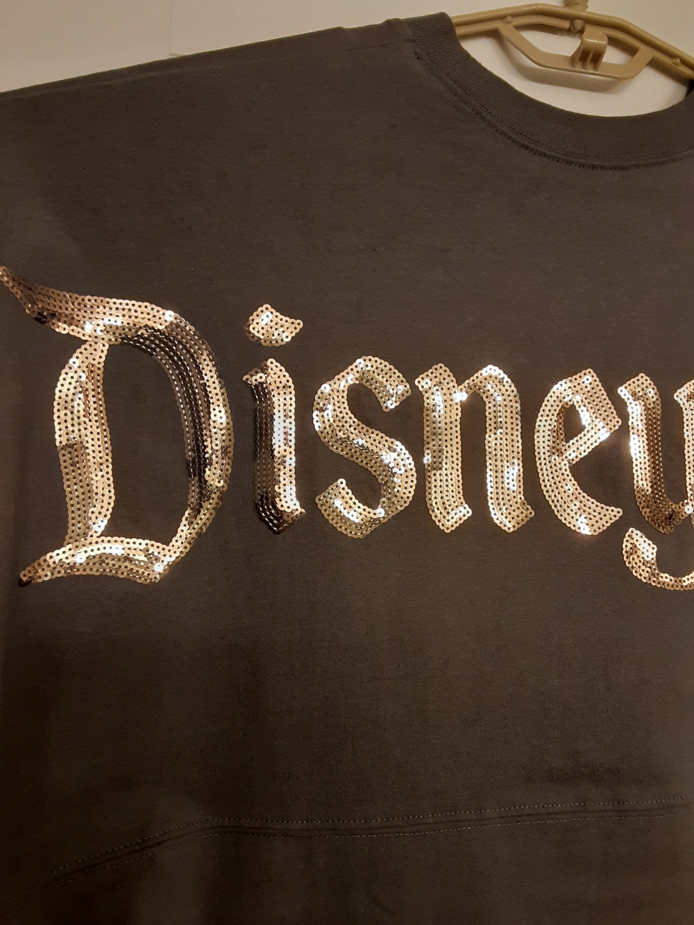 Disney Disneyland Resort Gray Spirit Jersey with Rose Gold Sequin Logo - Picture 2 of 5